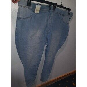 Terra & Sky Denim Pull On Skinny Jeans Size 0X 14W 2X 20-22 4X 28-30 5X 32-34